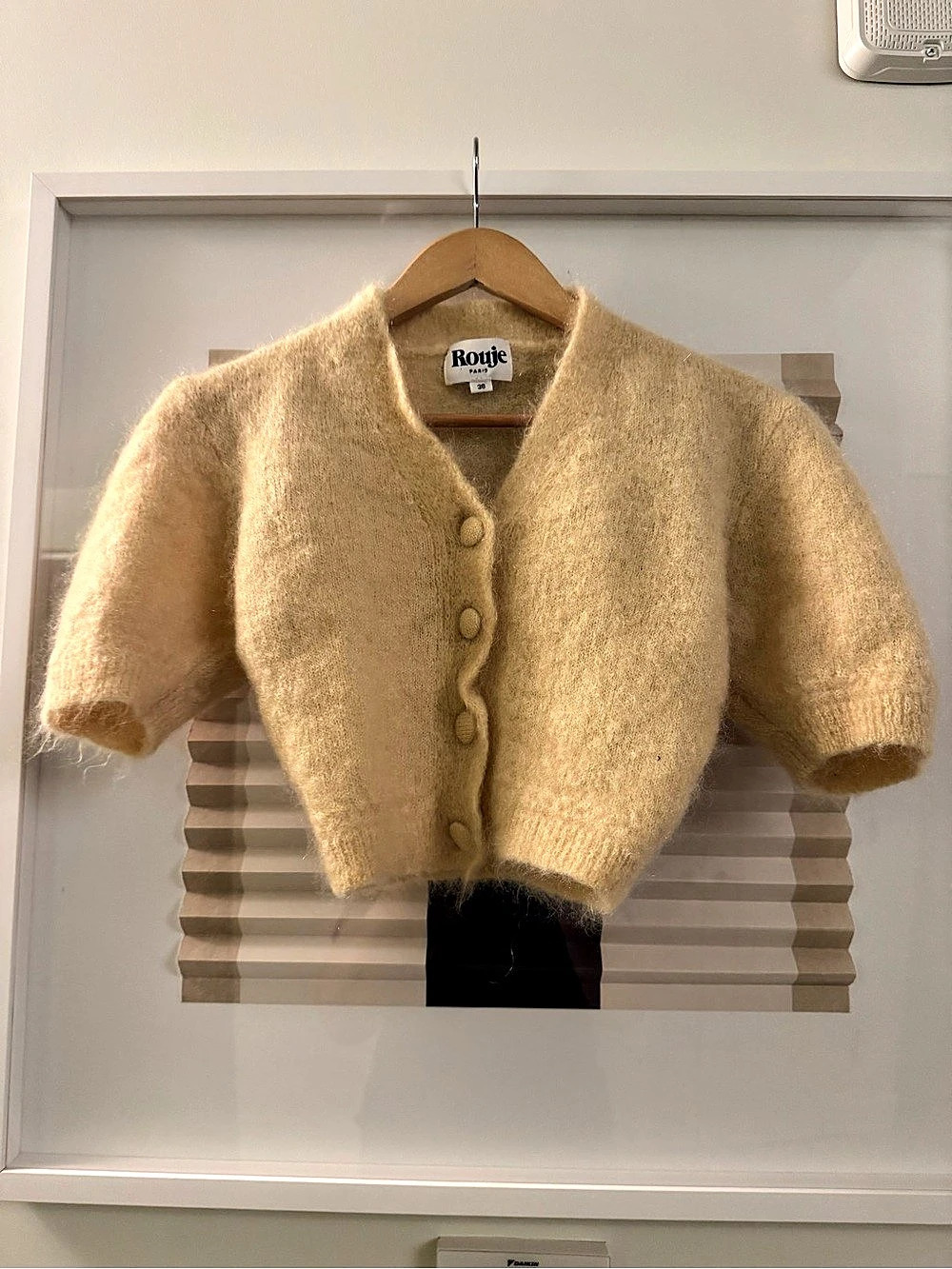 Rouje Nono Cardigan Mohair Yellow Size 36